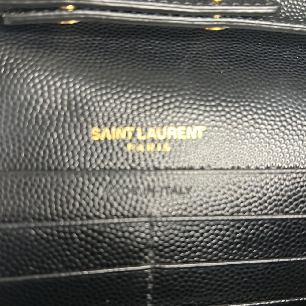 YSL Cassandre Wallet on Chain Black Leather - Picture 11 of 16